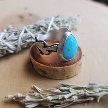 Turquoise Sagebrush Cocktail Ring Size 10