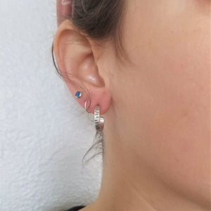 Birch Bark Hoop Earrings