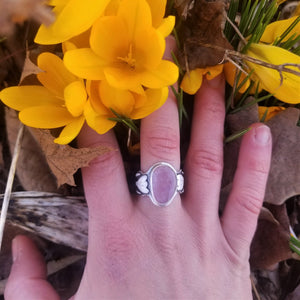 Pink Tourmaline Crocus Ring Size 8