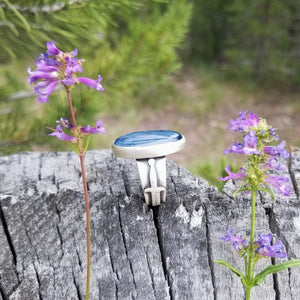 Sword Ring with Kyanite, size 8.5