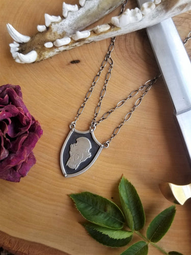 Bear Skull Shield Necklace
