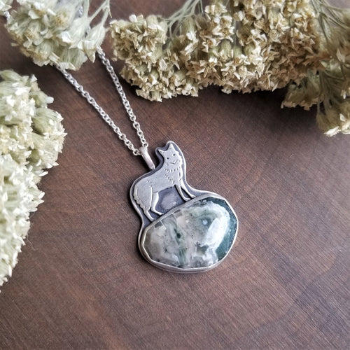 Coyote Necklace with Ocean Jasper