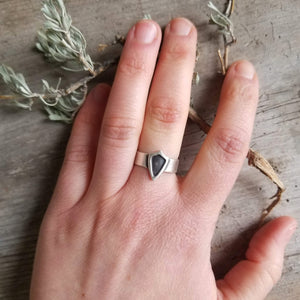 Tiny Shield Signet Ring Size 6