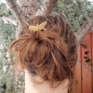 Raven Brass Hairpin