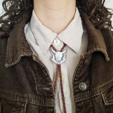 Bison Skull and Sagebrush Bolo Tie